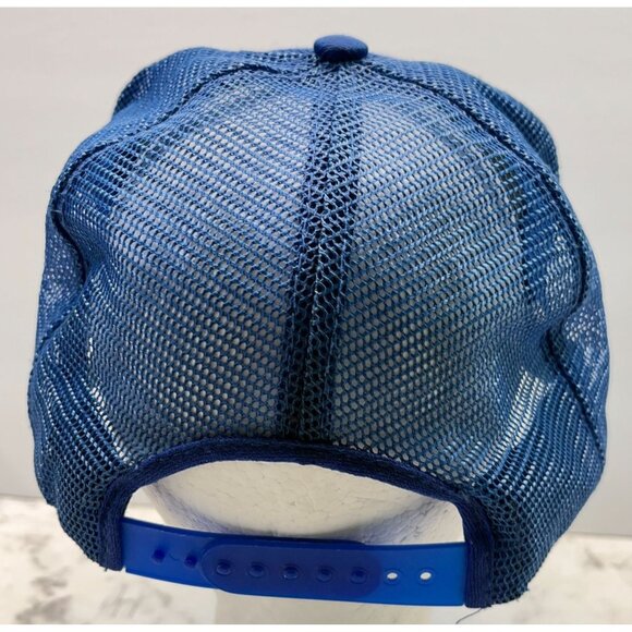 Union Fertilizer Inc Snapback Hat Blue Baseball Cap Capital Mesh Back - Picture 3 of 11